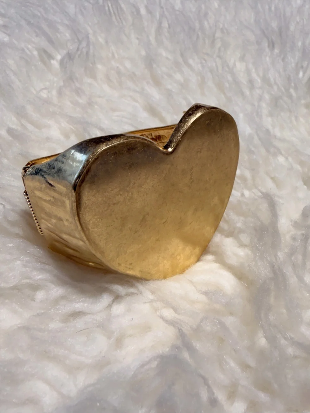 Gold Heart Cuff Bracelet - Women Jewelry